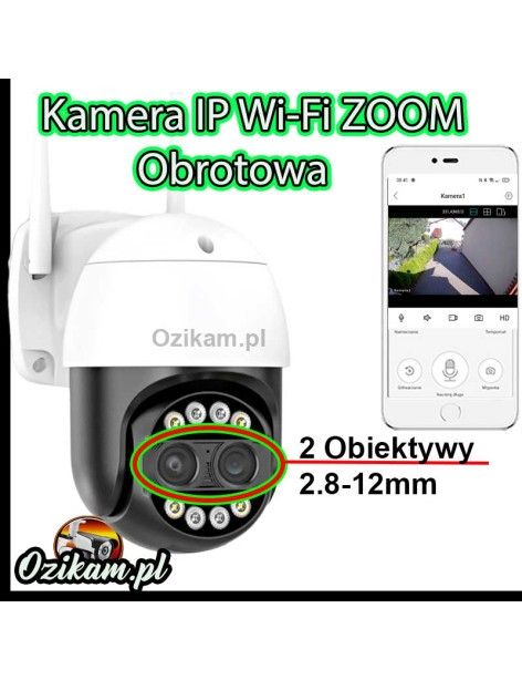 Kamera IP WiFi z dwoma obiektywami-Autotraking z zoomem