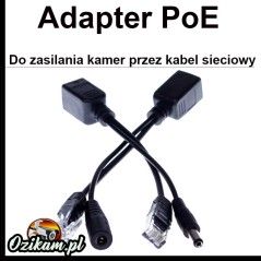 Adapter PoE czarny