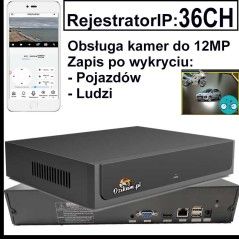 Rejestrator IP do 36 Kamer - Łatwa Obsługa, Duża Pamięć, Inteligentne Wykrywanie
