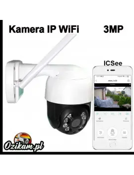 Kamera IP 3MP WiFi obrotowa z Detekcją Ludzi Podświetlenie