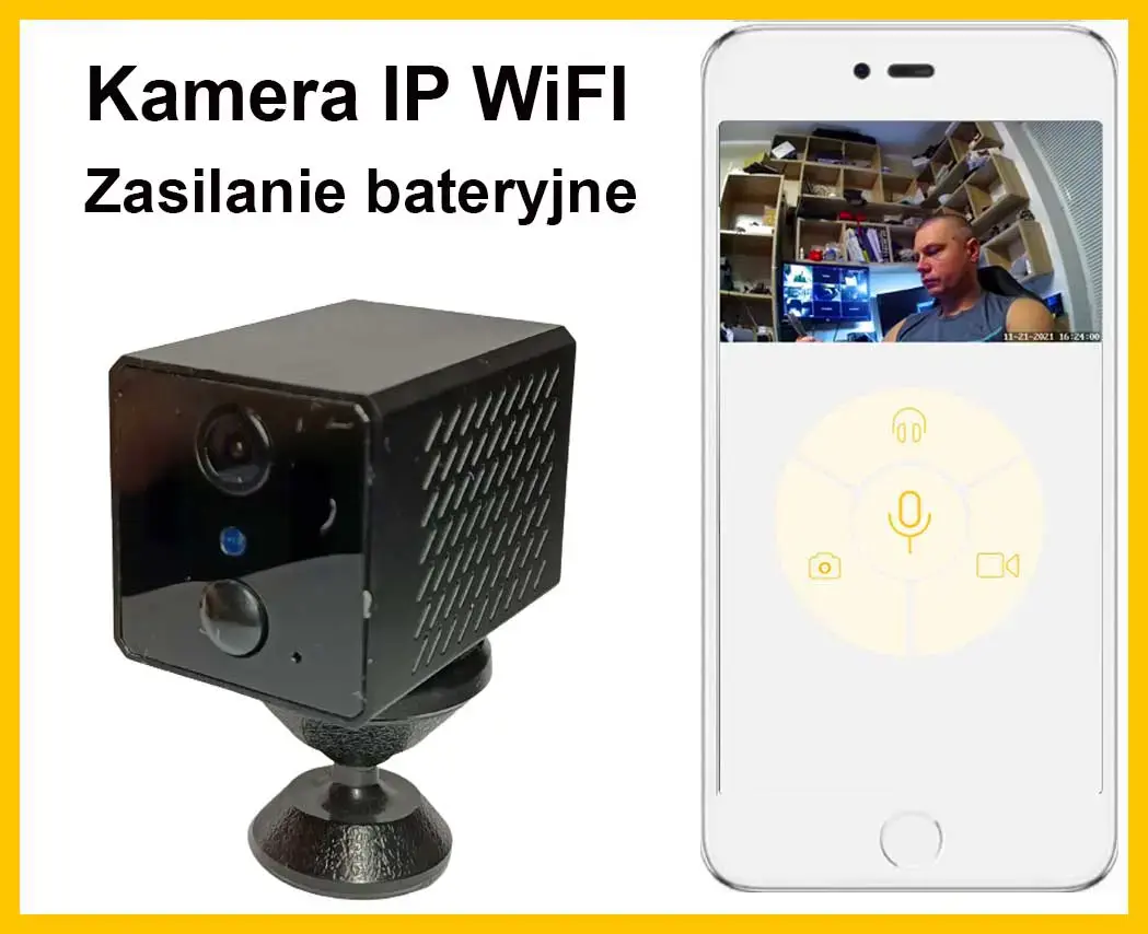 Mała kamera IP na zasilanie bateryjne