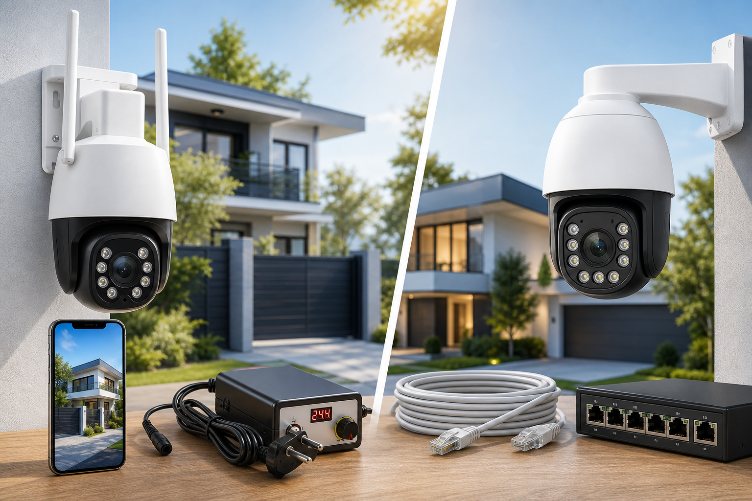 Kamera WiFi czy PoE – co wybrać do monitoringu domu?