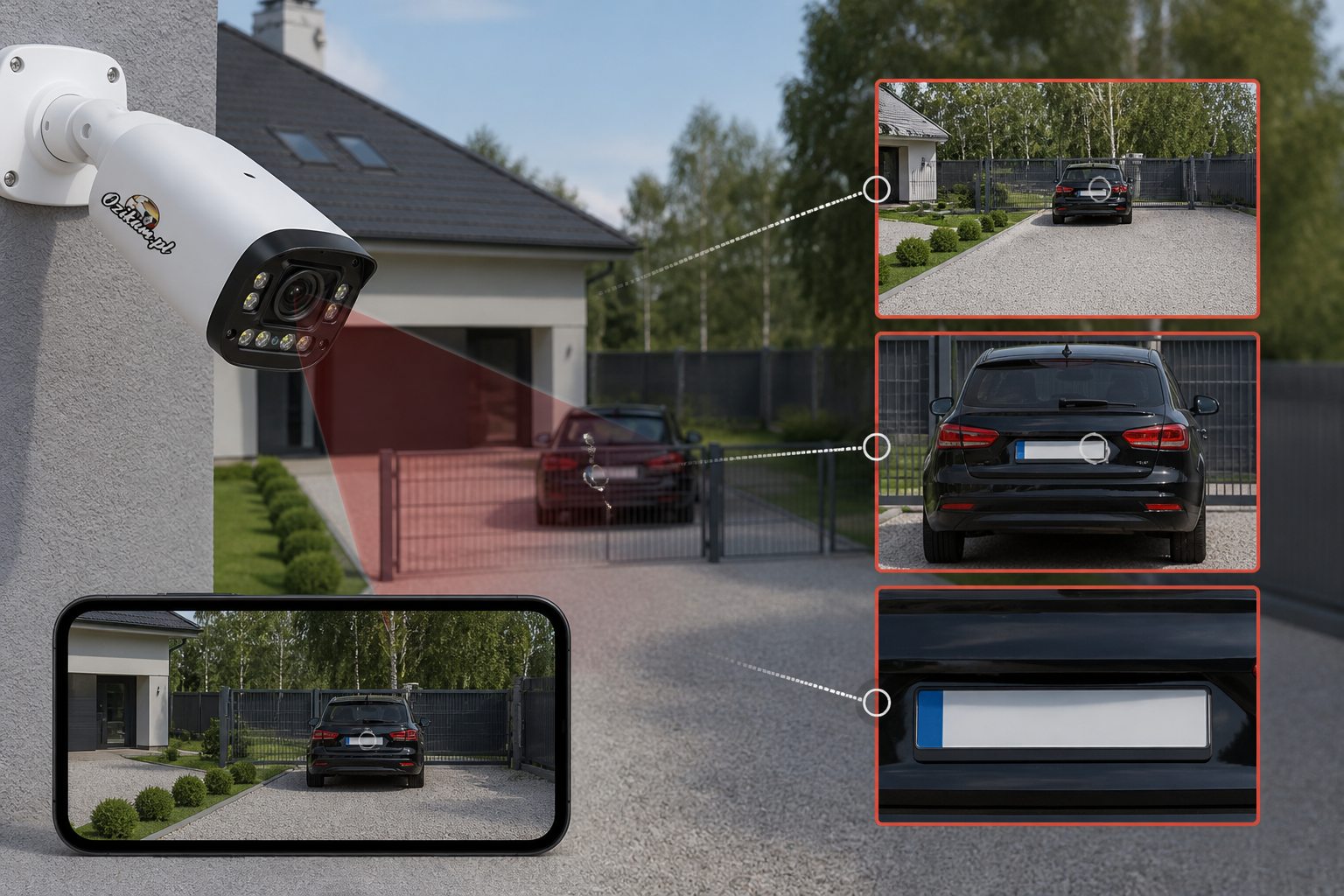 Praktyczna ilustracja do poradnika: Kamera IP 8MP 4K z zoomem 5x – do jakich odległości i scenariuszy wystarczy taki zoom