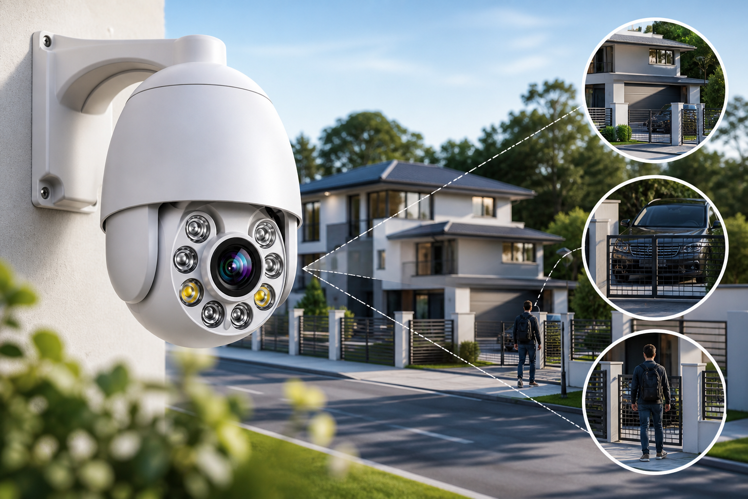 Kamera IP 8MP 4K z zoomem optycznym – jak dobrać zoom do odległości obserwacji