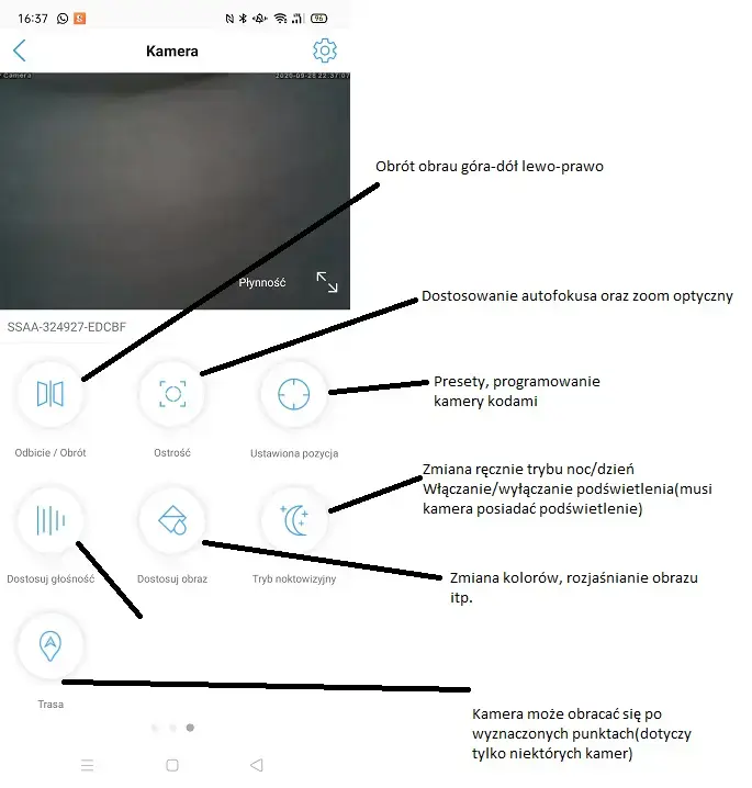 Ustawienia zoomu optycznego