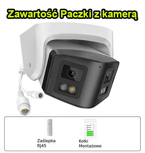 Zawartość zestawu kamery Ozikam-ACW-2X4MP