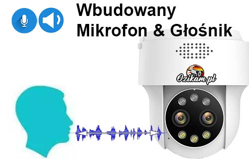 Wbudowany mikrofon i głośnik