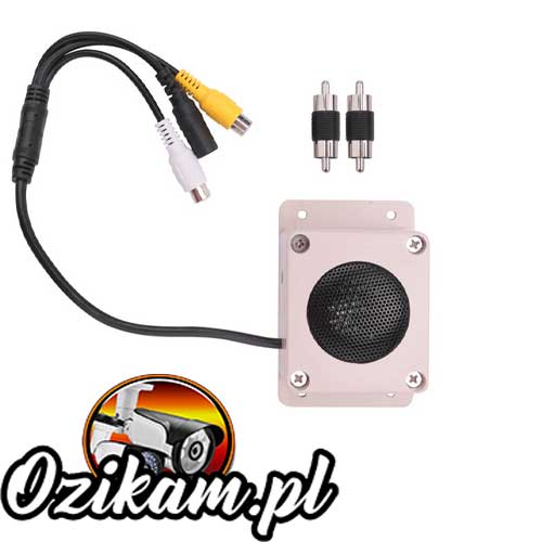 Zestaw głośnika z mikrofonem do kamer IP CCTV