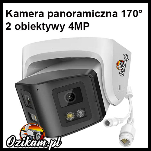 Kamera panoramiczna IP 2×4MP PoE Ozikam-ACW-2X4MP