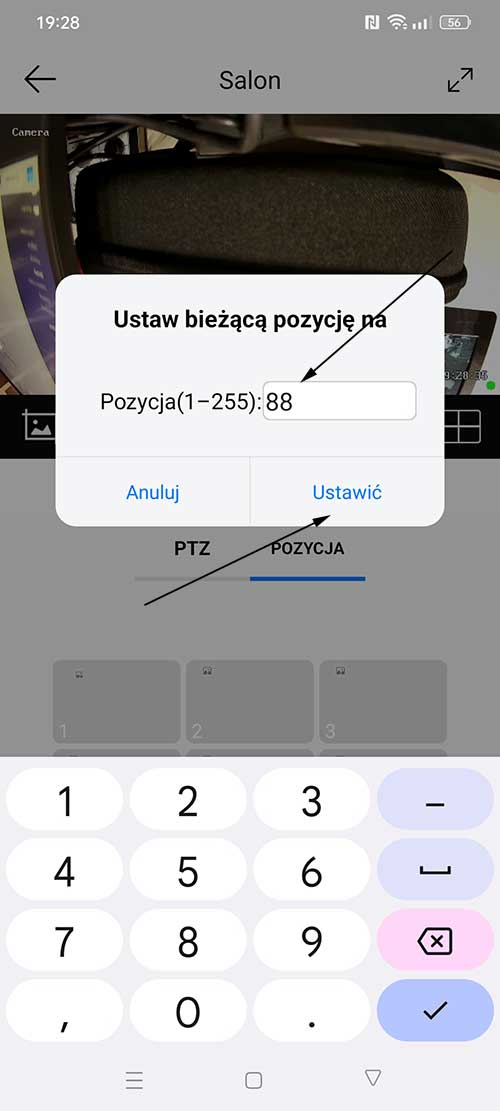 presety w kamerze ac18pro