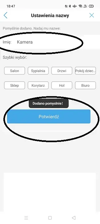 Łączenie kamery ip po kablu camhipro