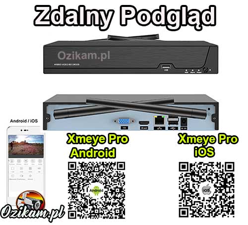 Zdalny podgląd kamer IP przez telefon ICSee i XMEye