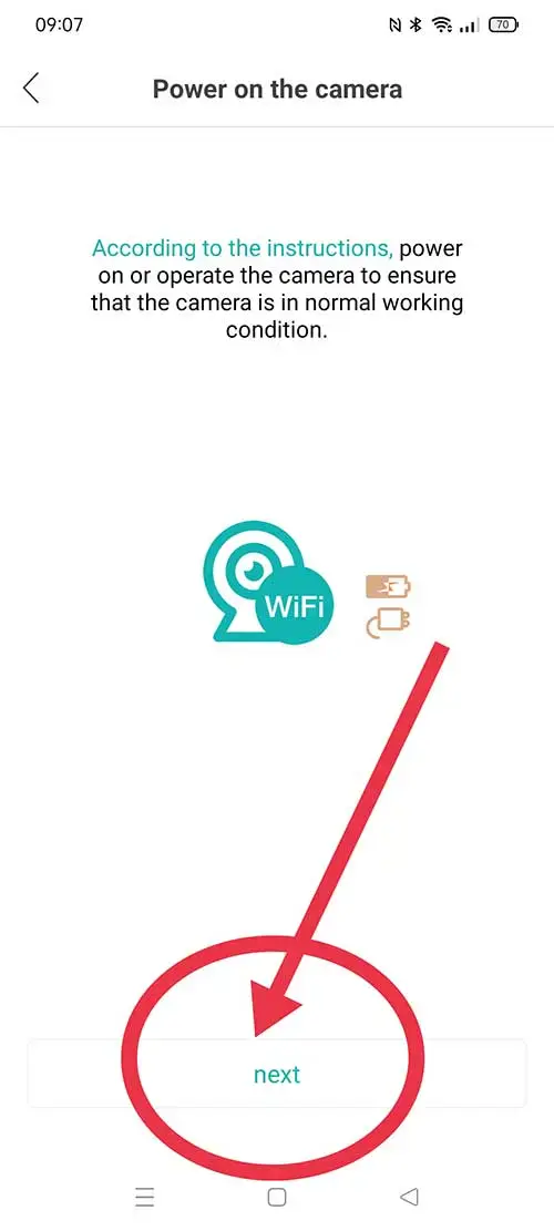 połączenie po Wi‑Fi kamery