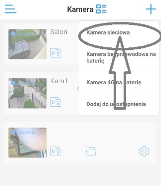Dodanie kamery sieciowej