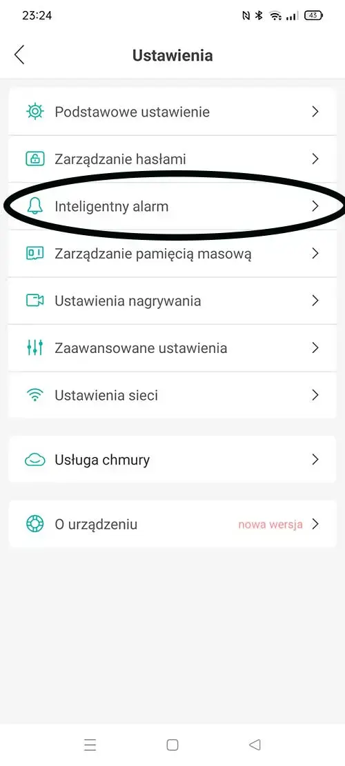 Jak włączyć zapis po wykryciu ruchu