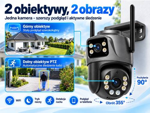 Kamera Ozikam IC-6X automatyczne śledzenie ludzi