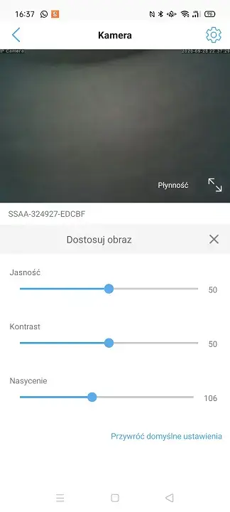 Ustawienia ostrości w kamerze ip