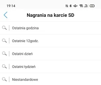 Wyświetlenie plików z kart