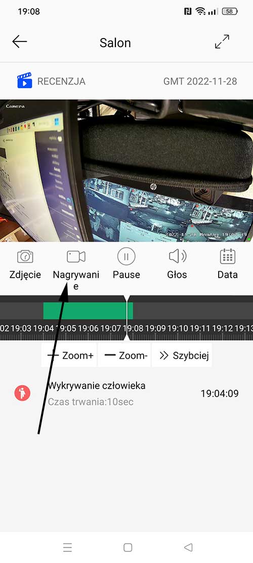 Pobieranie wideo na aplikacji ac18pro