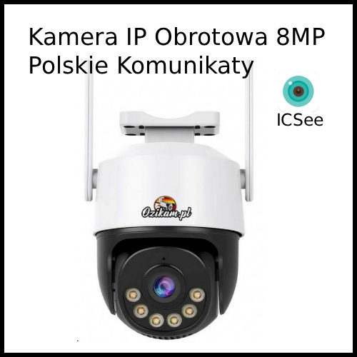 Obrotowa kamera IP 8MP