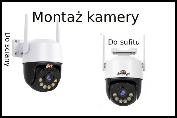 Kamera zewnętrzna z możliwością montażu na ścianie lub suficie