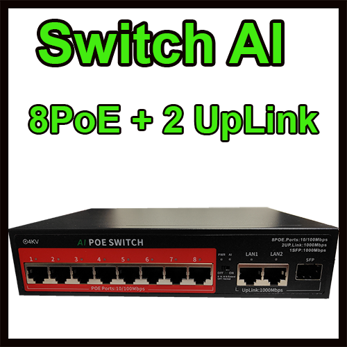 switch poe do kamer IP 1Gb