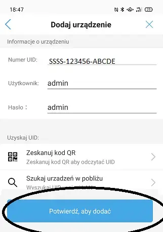 połączenie kamery ip po kablu
