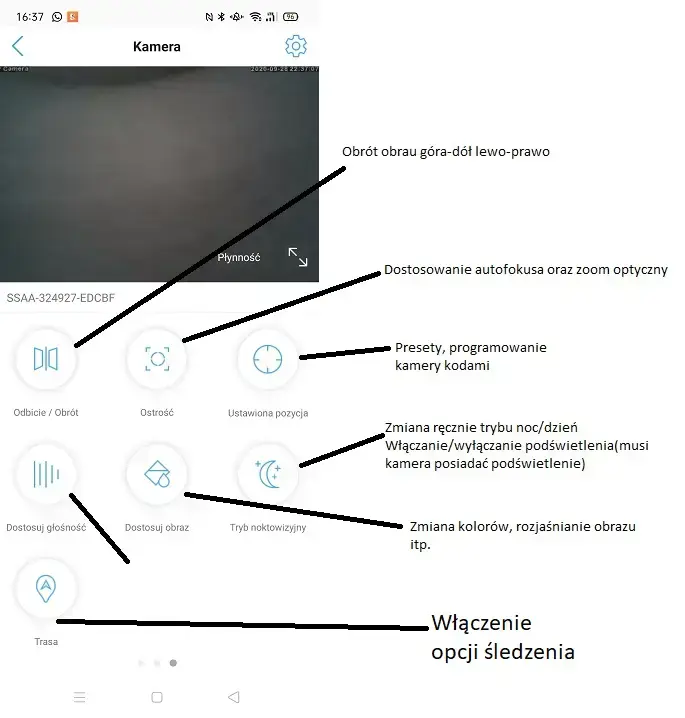 Ustawienia zoomu optycznego