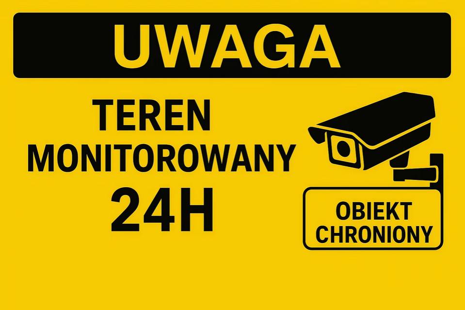 Tabliczka teren Monitorowany