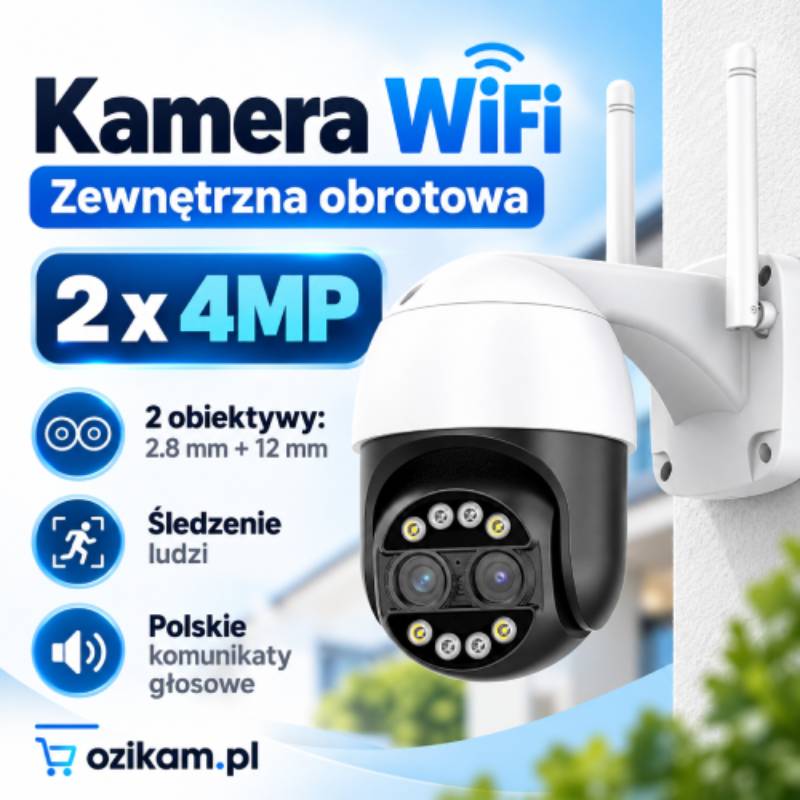 Kamera z 2 obiektywami zoom
