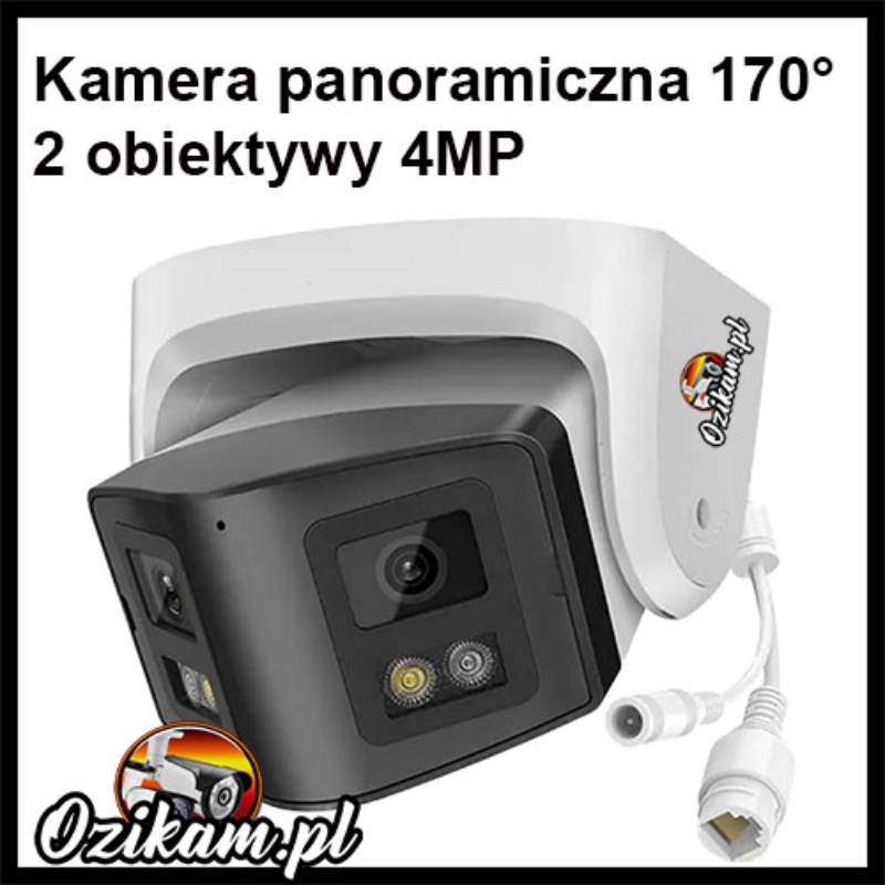 Kamera panoramiczna 170° z dwoma obiektywami