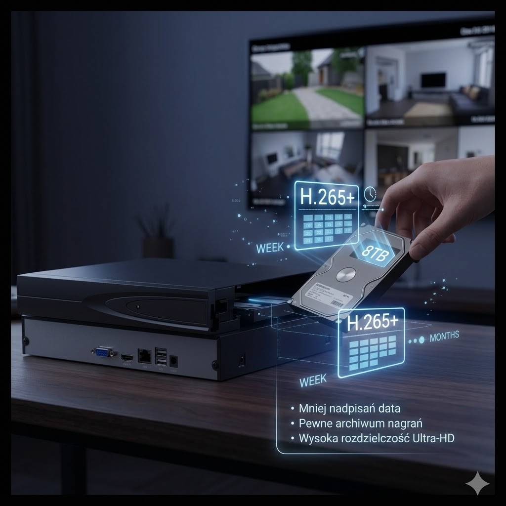 Rejestrator IP Ozikam NVR316B 16 kanałów 4K z rozpoznawaniem twarzy AI